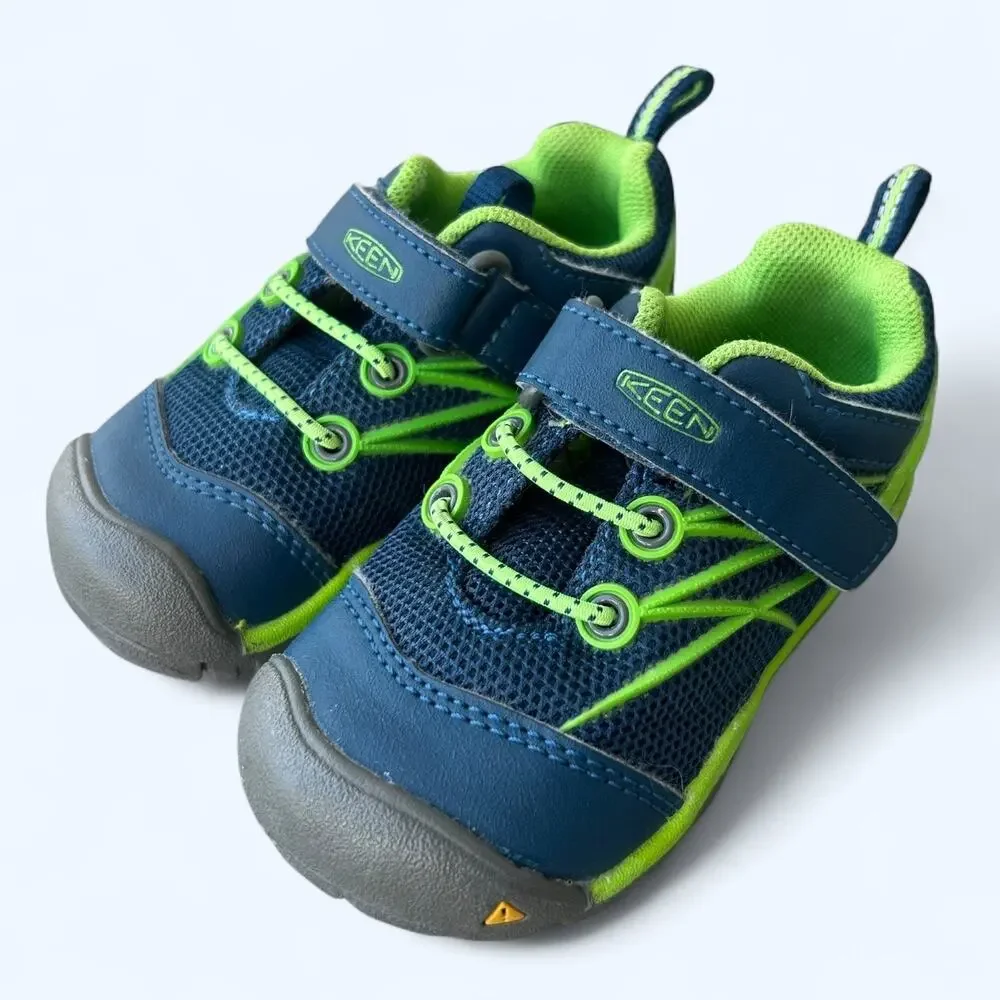 Keen Chandler CNX Trail Shoes Navy & Green size 6 Outdoor Water Shoes Gorpcore
